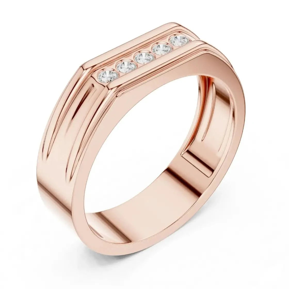 silver Nova Diamond Band