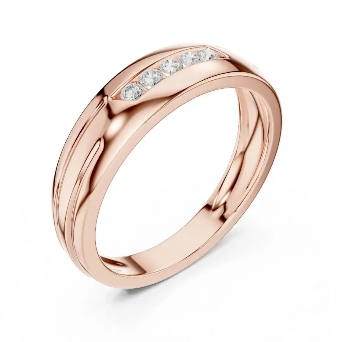 silver Radiant Flow Ring