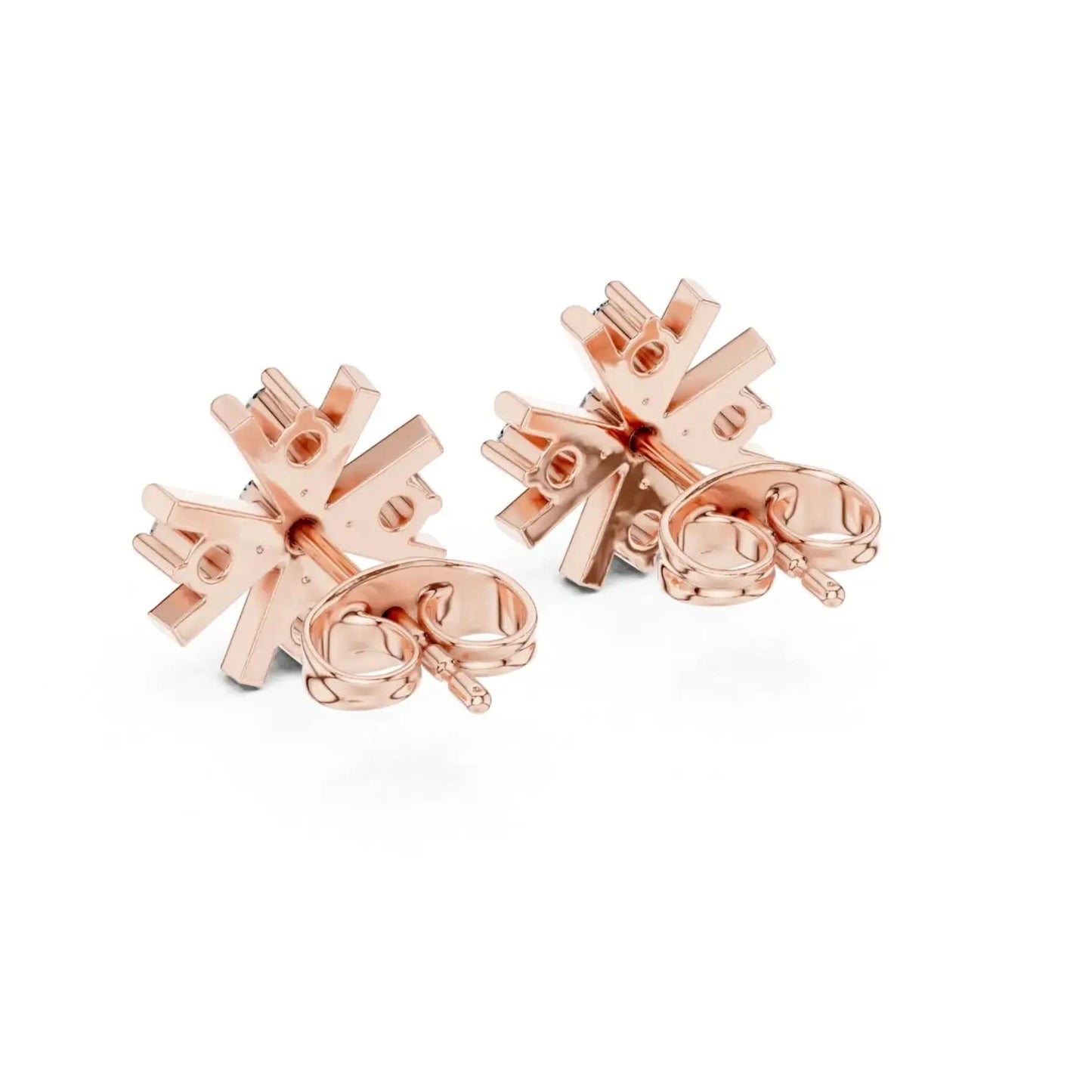 silver Radiant Bloom Studs