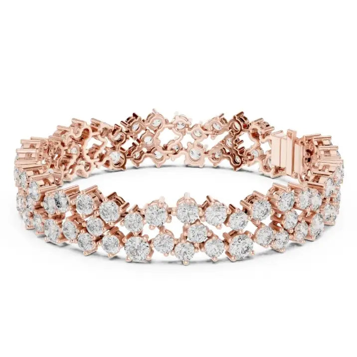 silver Premium Diamond Line Bracelet