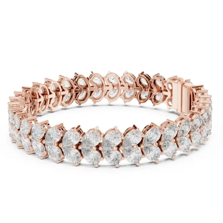 silver Royal Marquise Tennis Bracelet