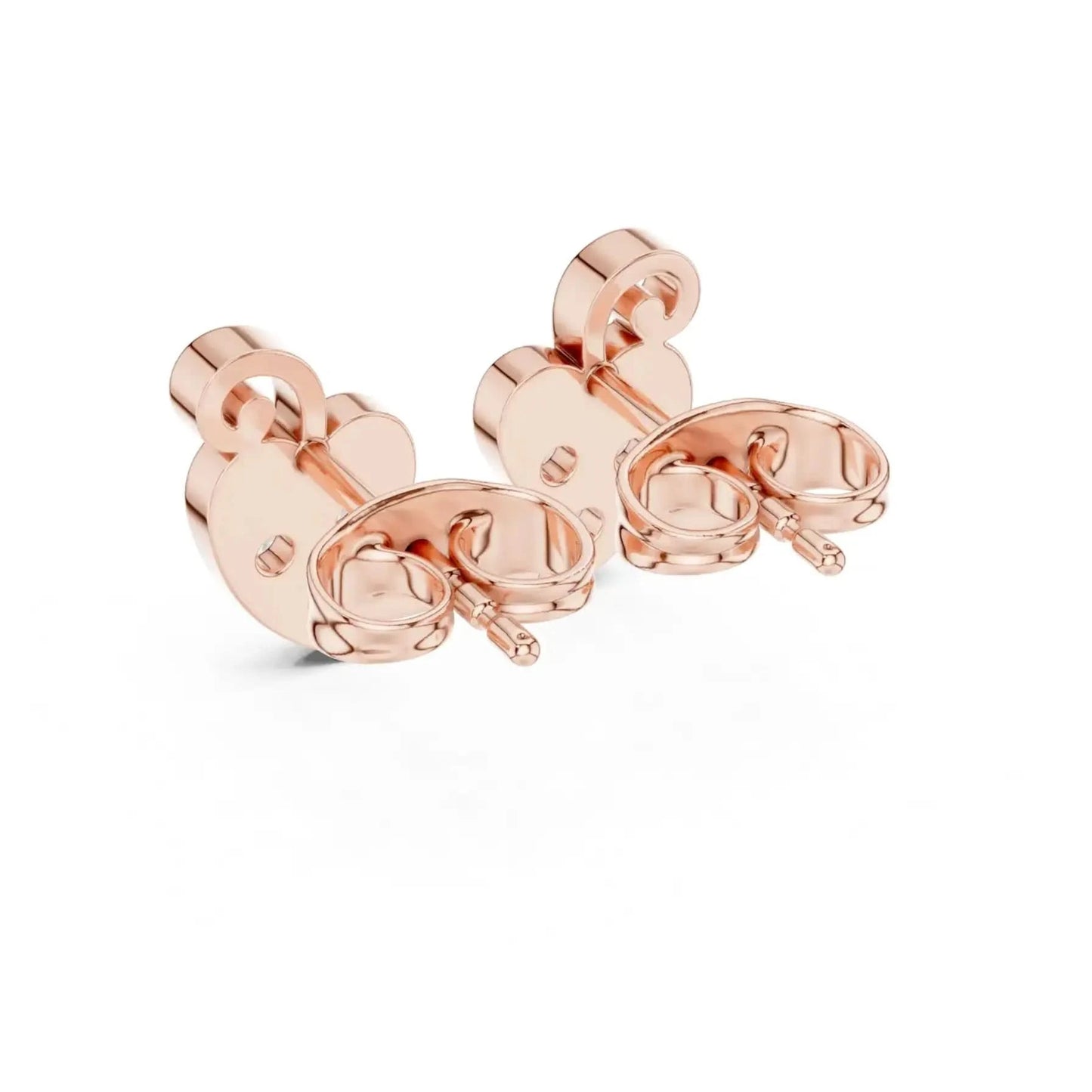 silver Twinkle Heart Stud Earrings