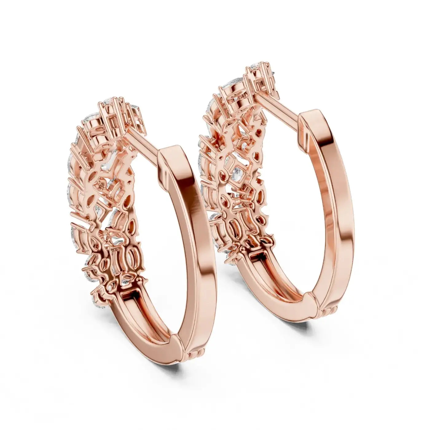 silver Timeless Sparkle Hoops
