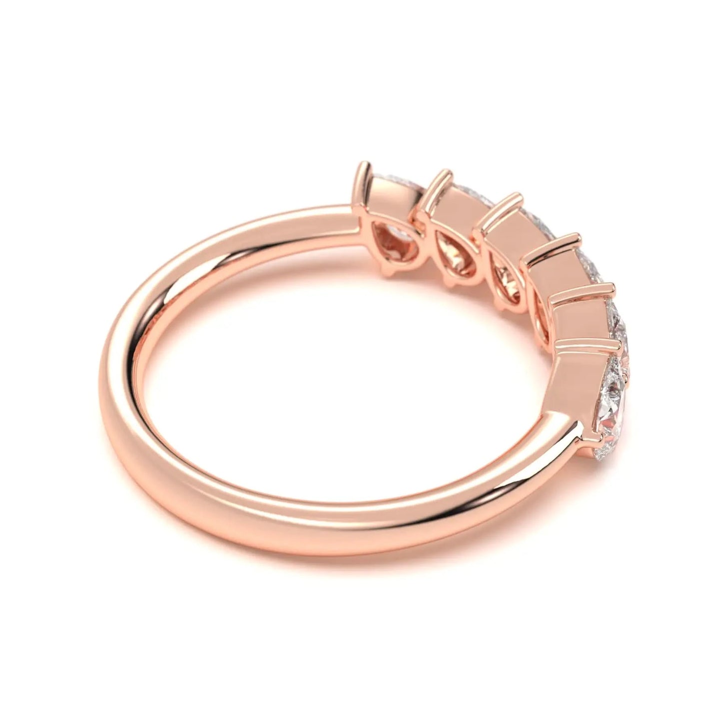 Silver Pear Spark Ring