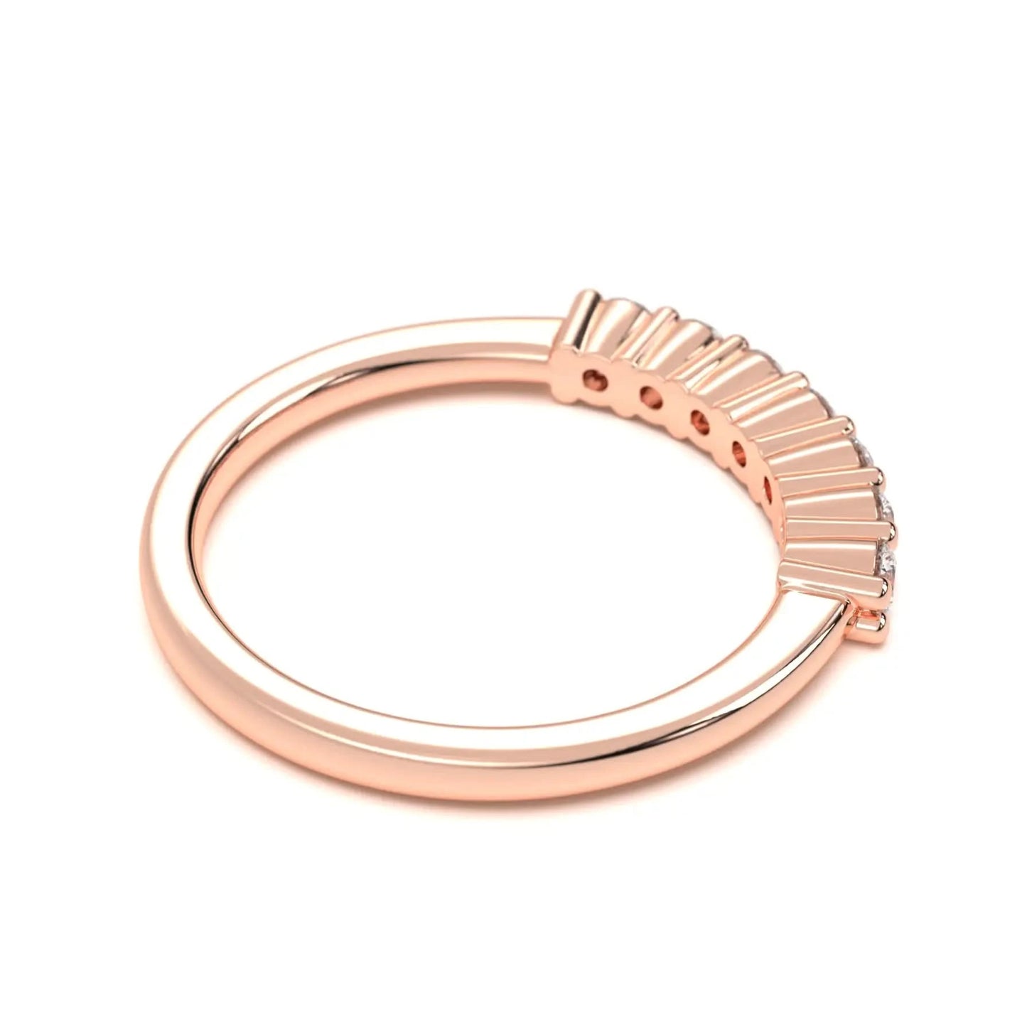 Sleek silver Diamond Band