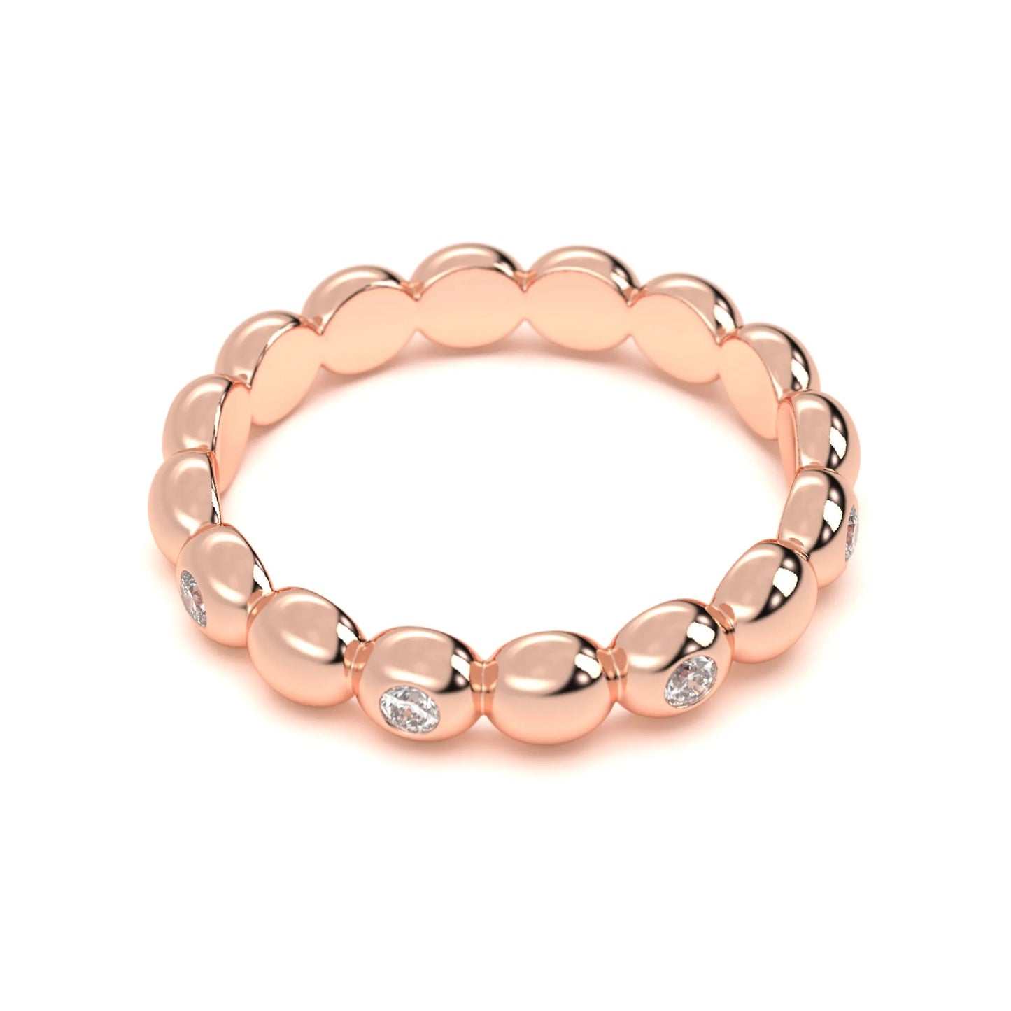 Spark Bead Silver Ring