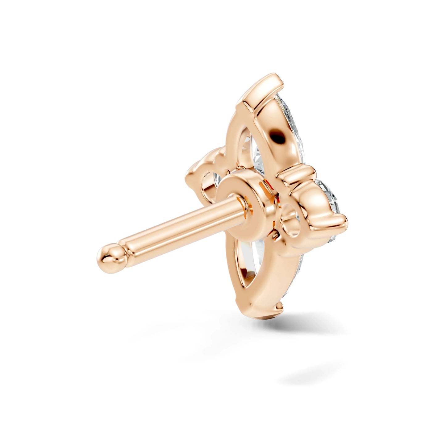 silver Royal Cluster Nose Pin