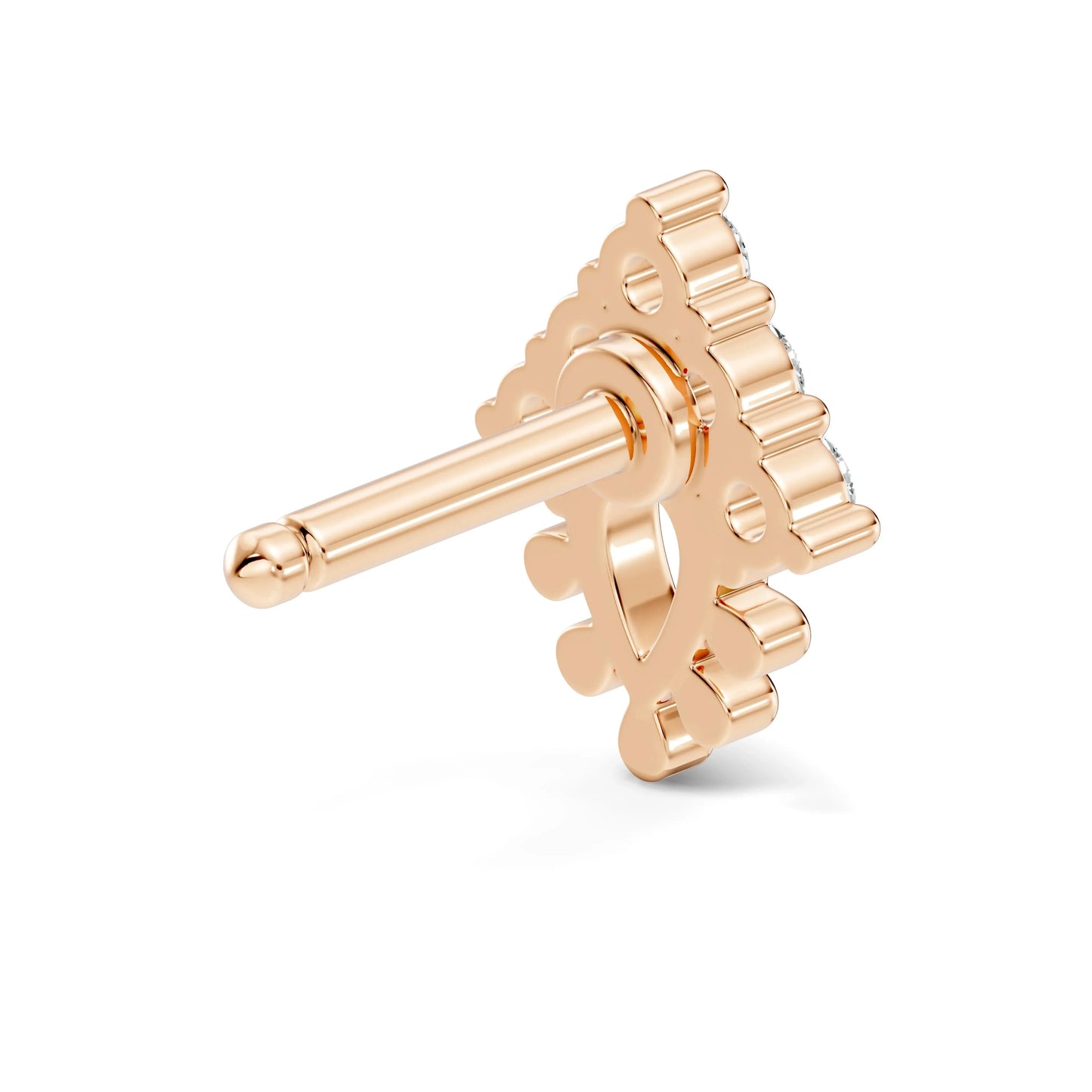 silver Dew Drop Nose Pin