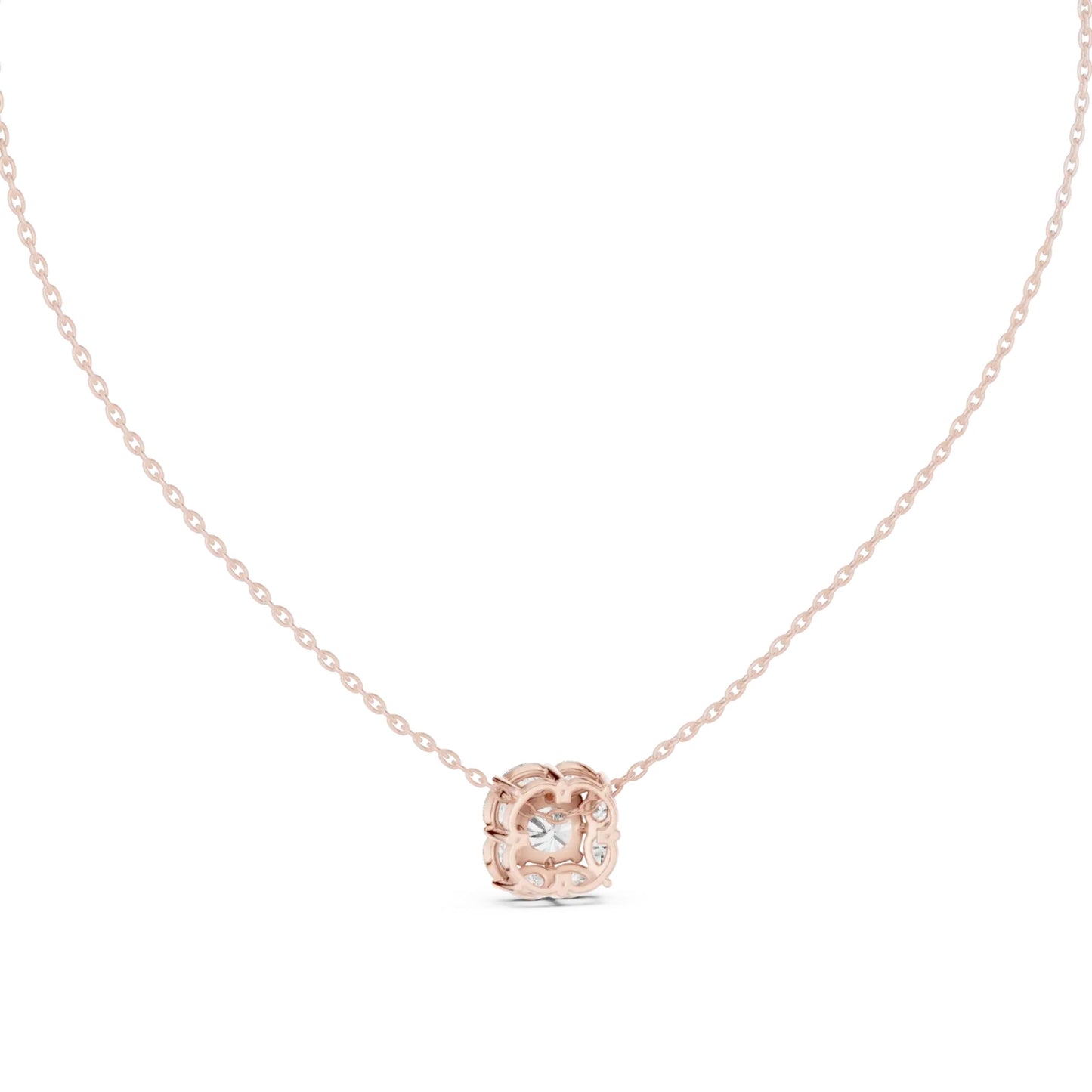 silver Diamond Glow Pendant