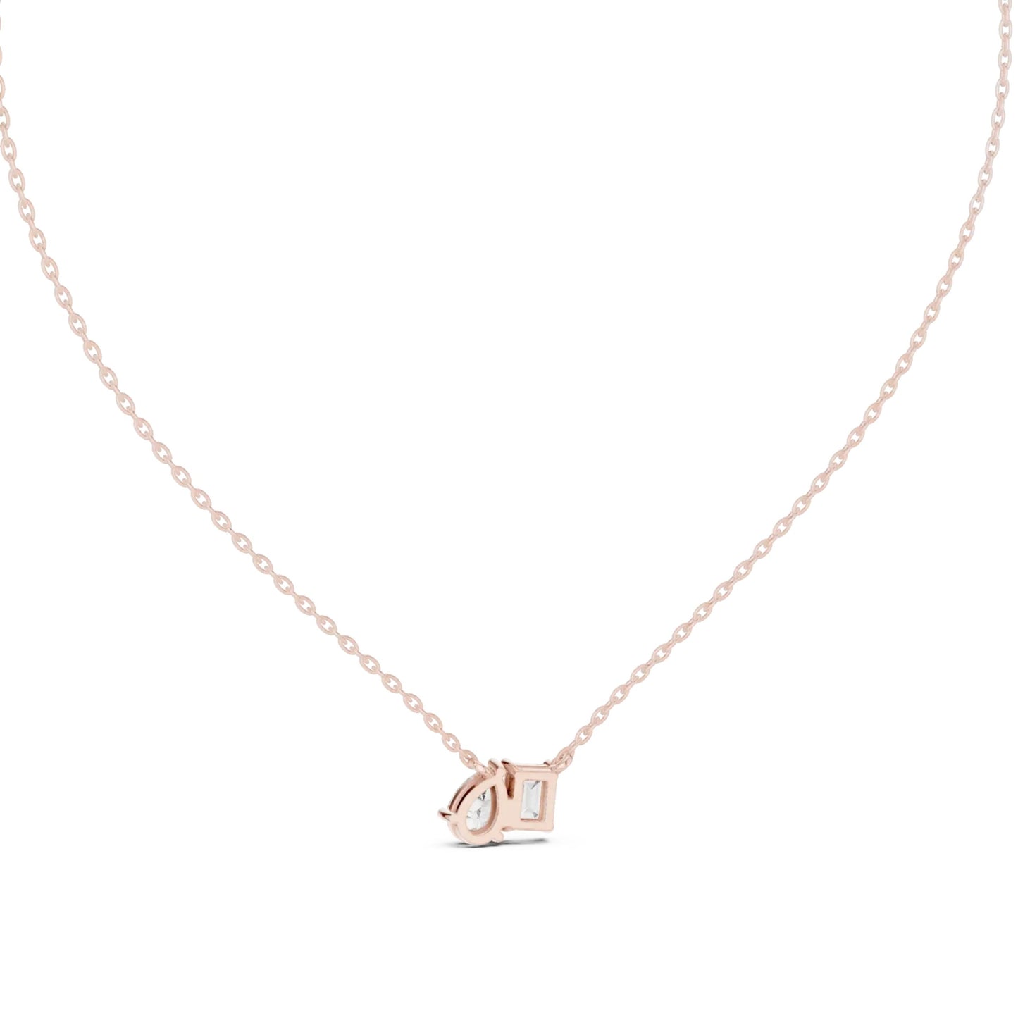 silver Dual Stone Elegance Pendant