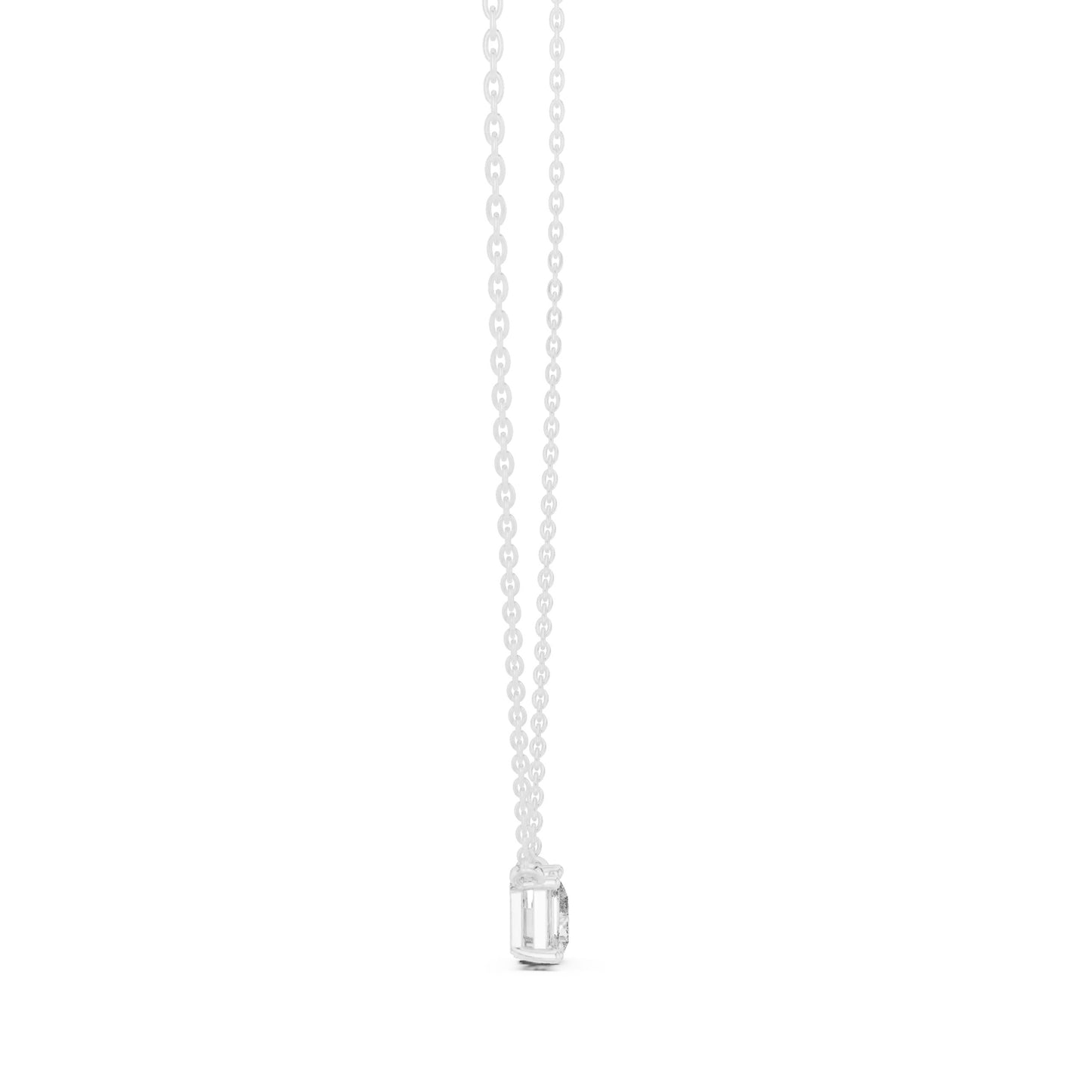 silver Dual Stone Elegance Pendant
