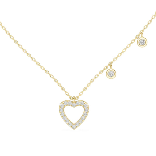 Twinkle silver Heart Necklace