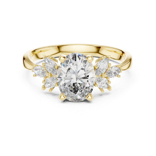 Classic Diamond Bar Ring