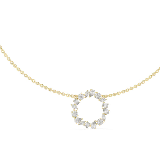 silver Infinity Glow Necklace