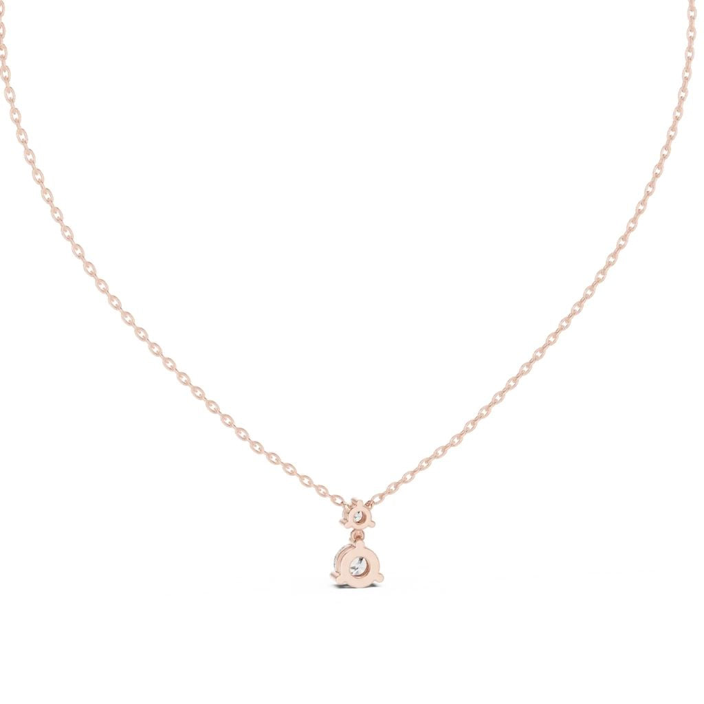 silver Grace Drop Diamond Pendant