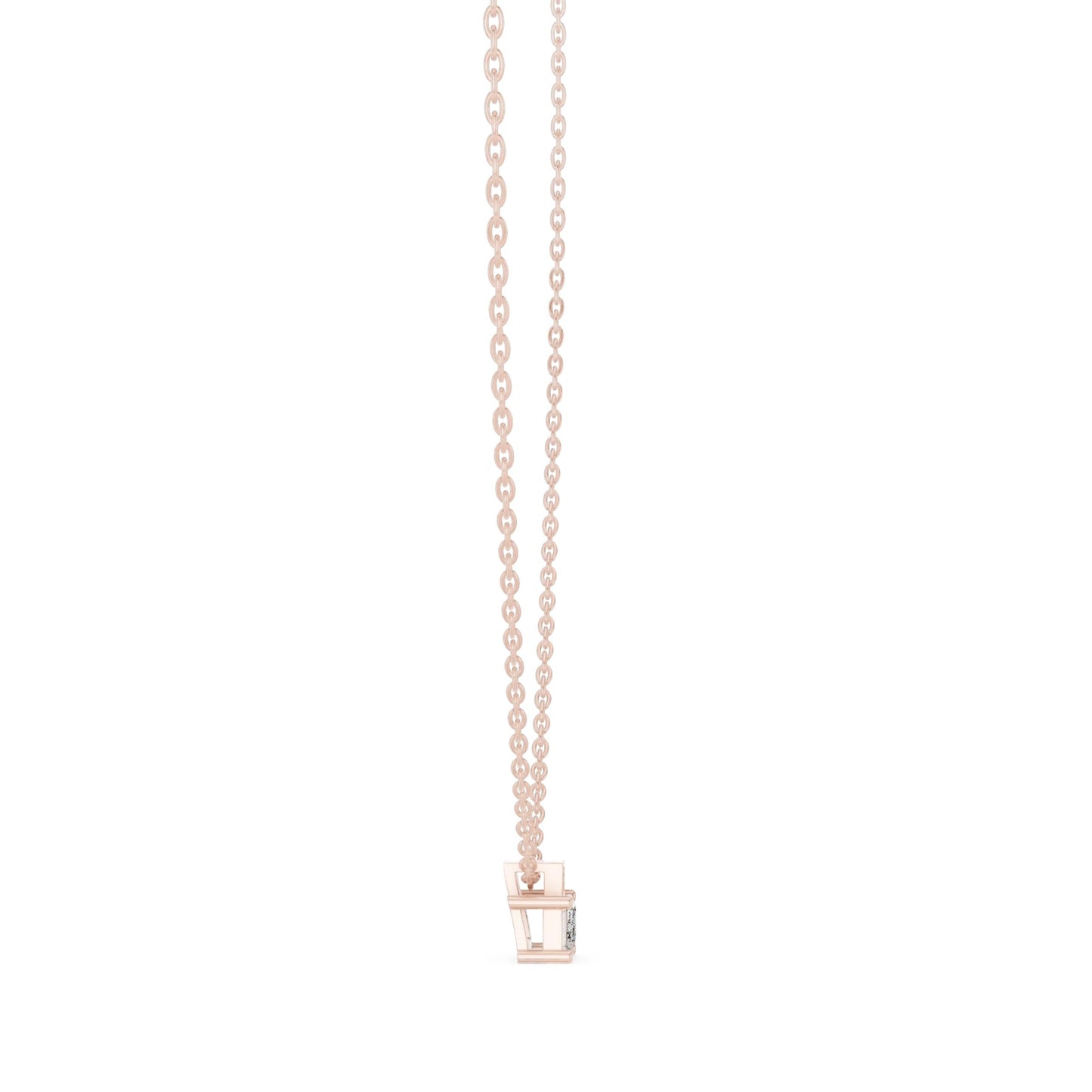 silver Modern Crystal Pendant