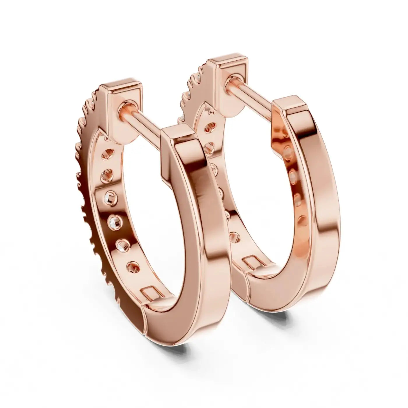 silver Diamond Glow Earrings