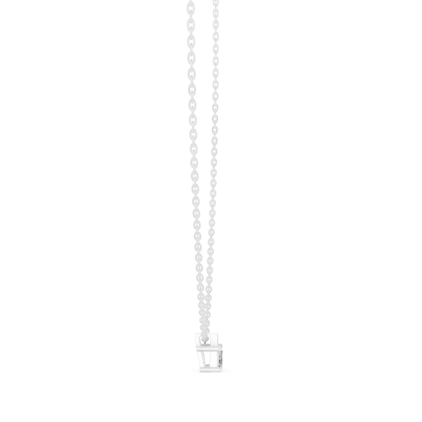 silver Modern Crystal Pendant