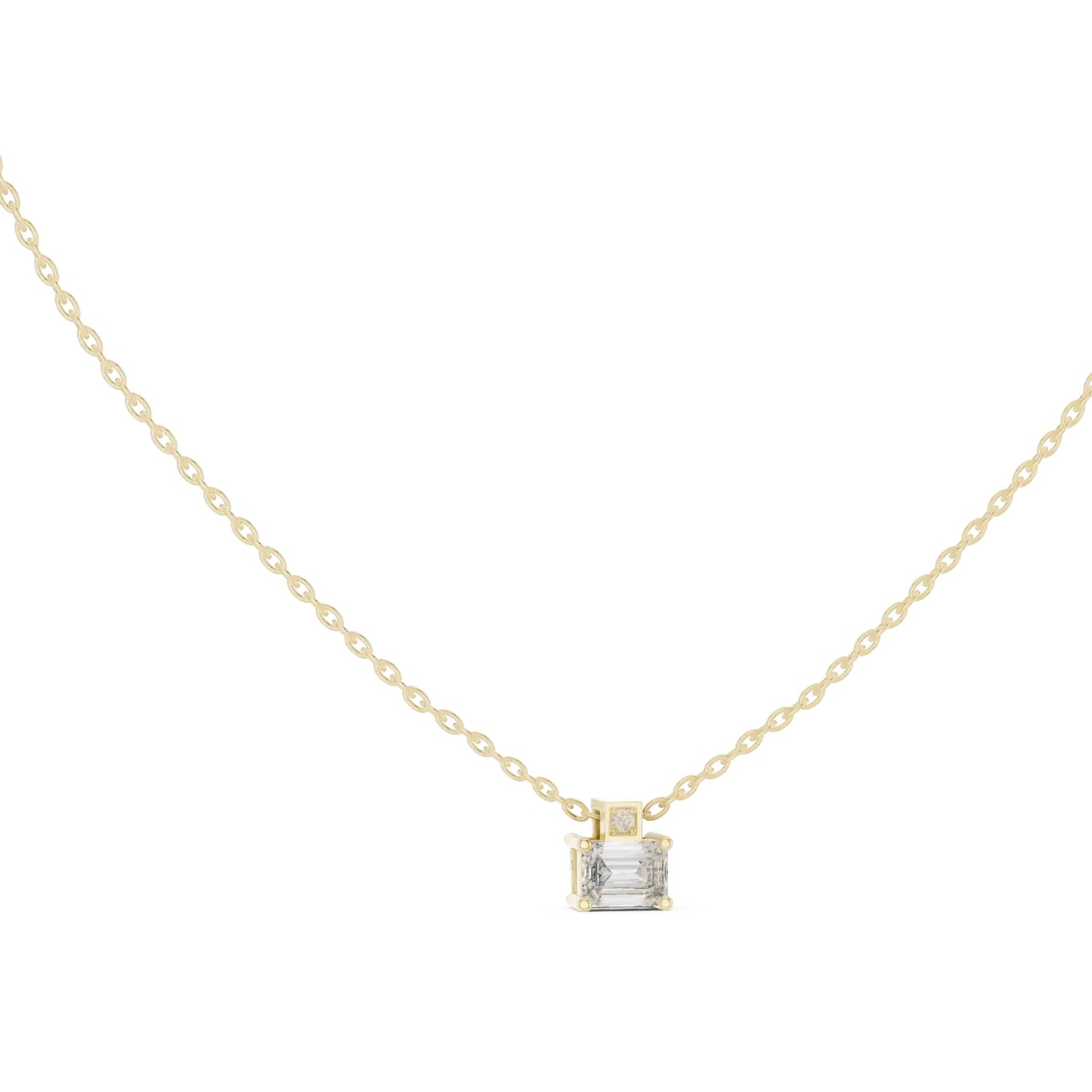 silver Modern Crystal Pendant