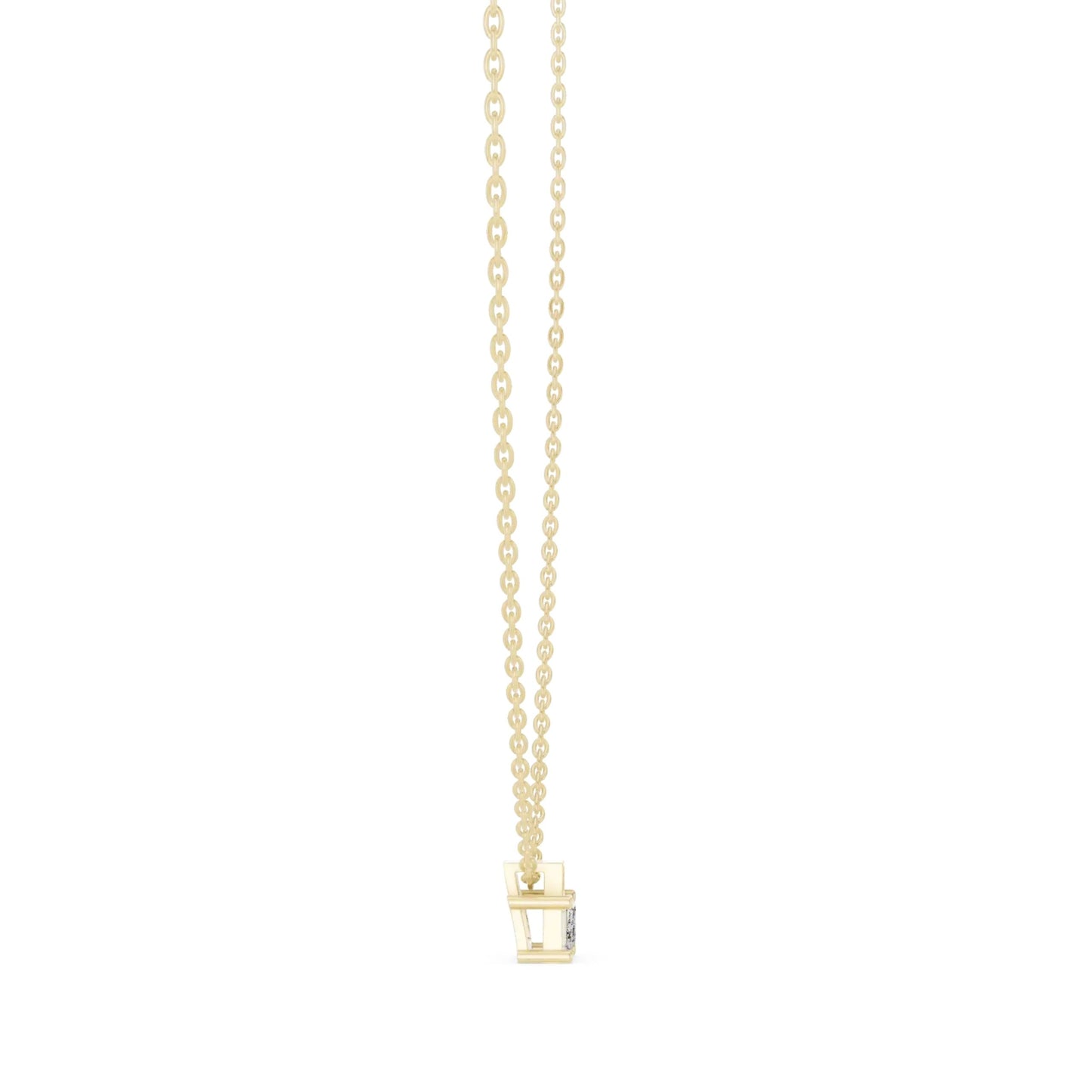 silver Modern Crystal Pendant