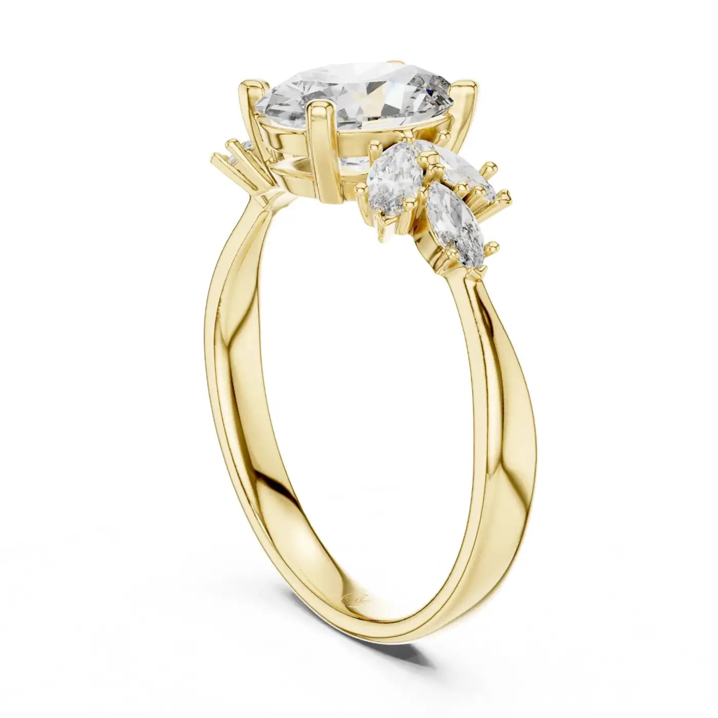 Classic Diamond Bar Ring