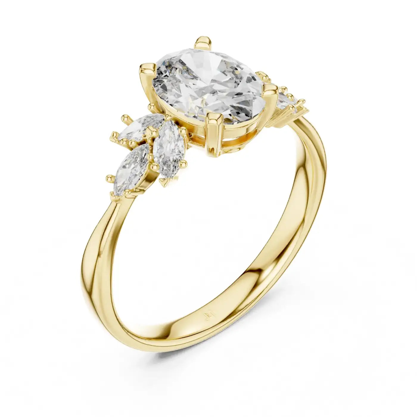 Classic Diamond Bar Ring