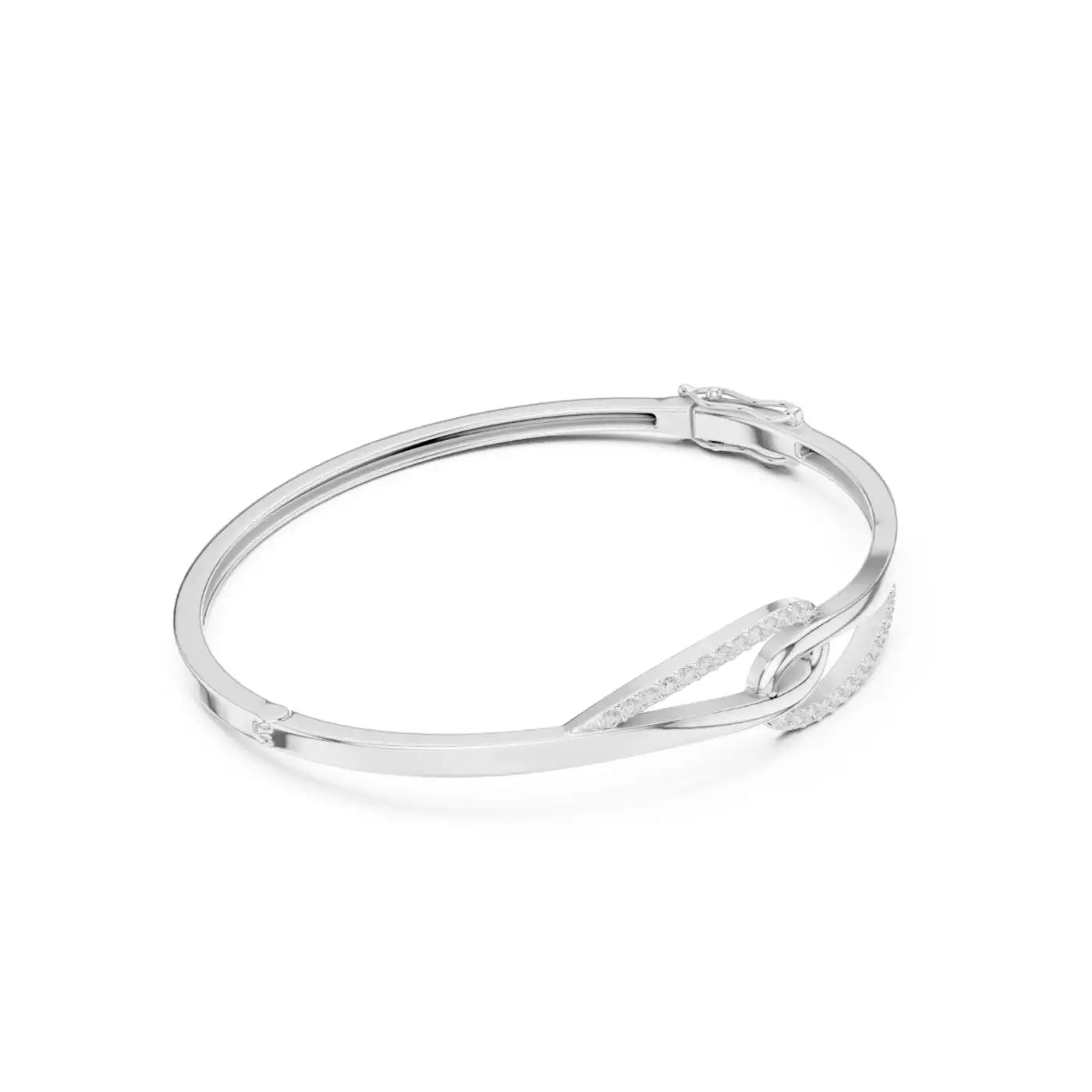 silver Sparkling Knot Design