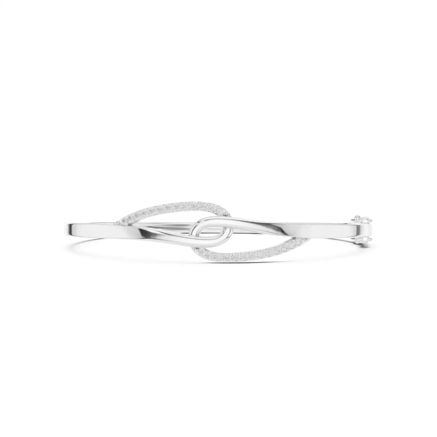 silver Sparkling Knot Design