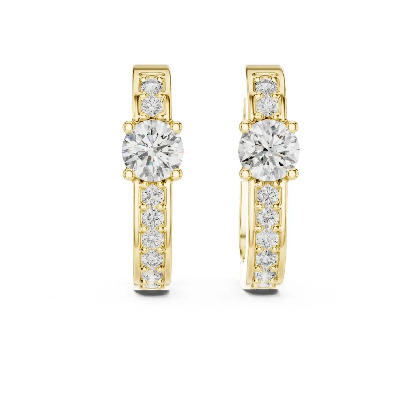 silver Minimal Glam Earrings