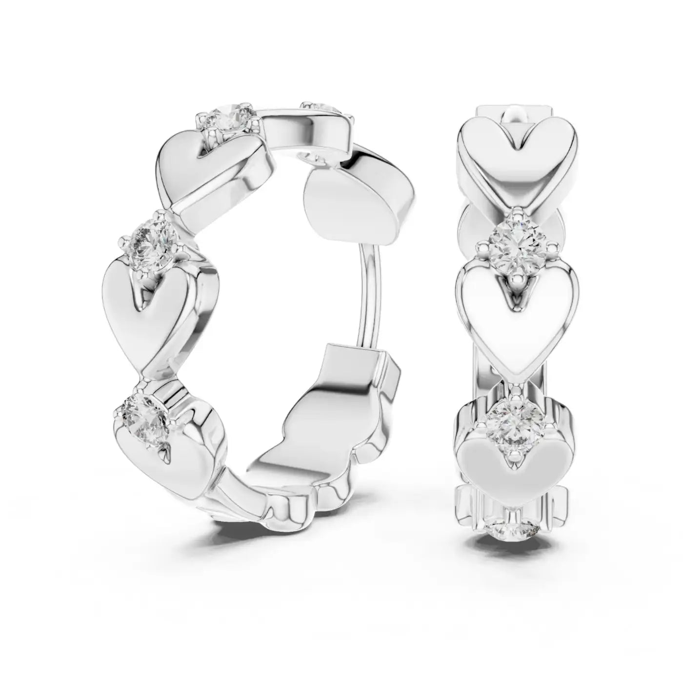 silver Classic Love Spark Design