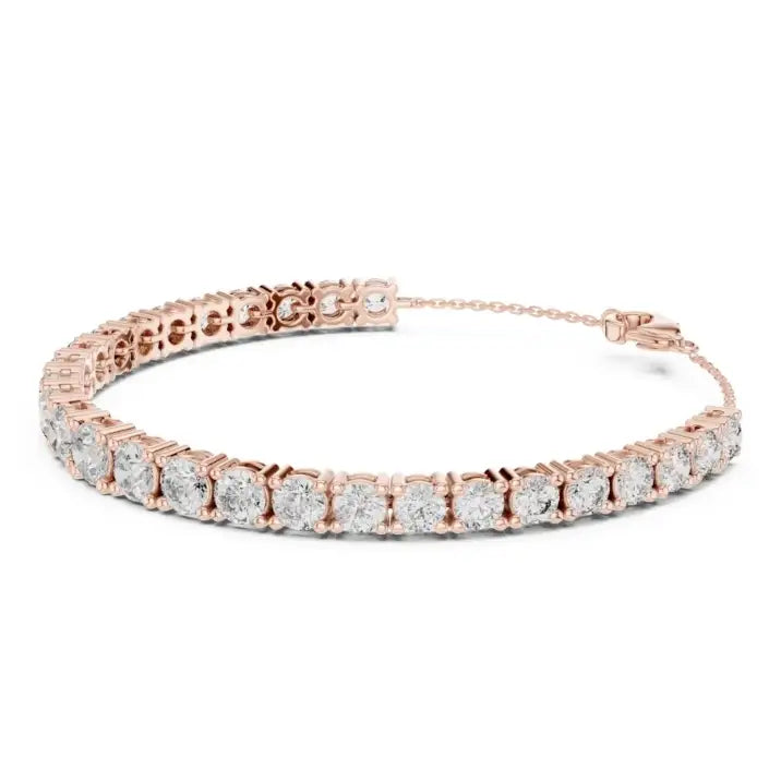 silver Diamond Tennis Bracelet