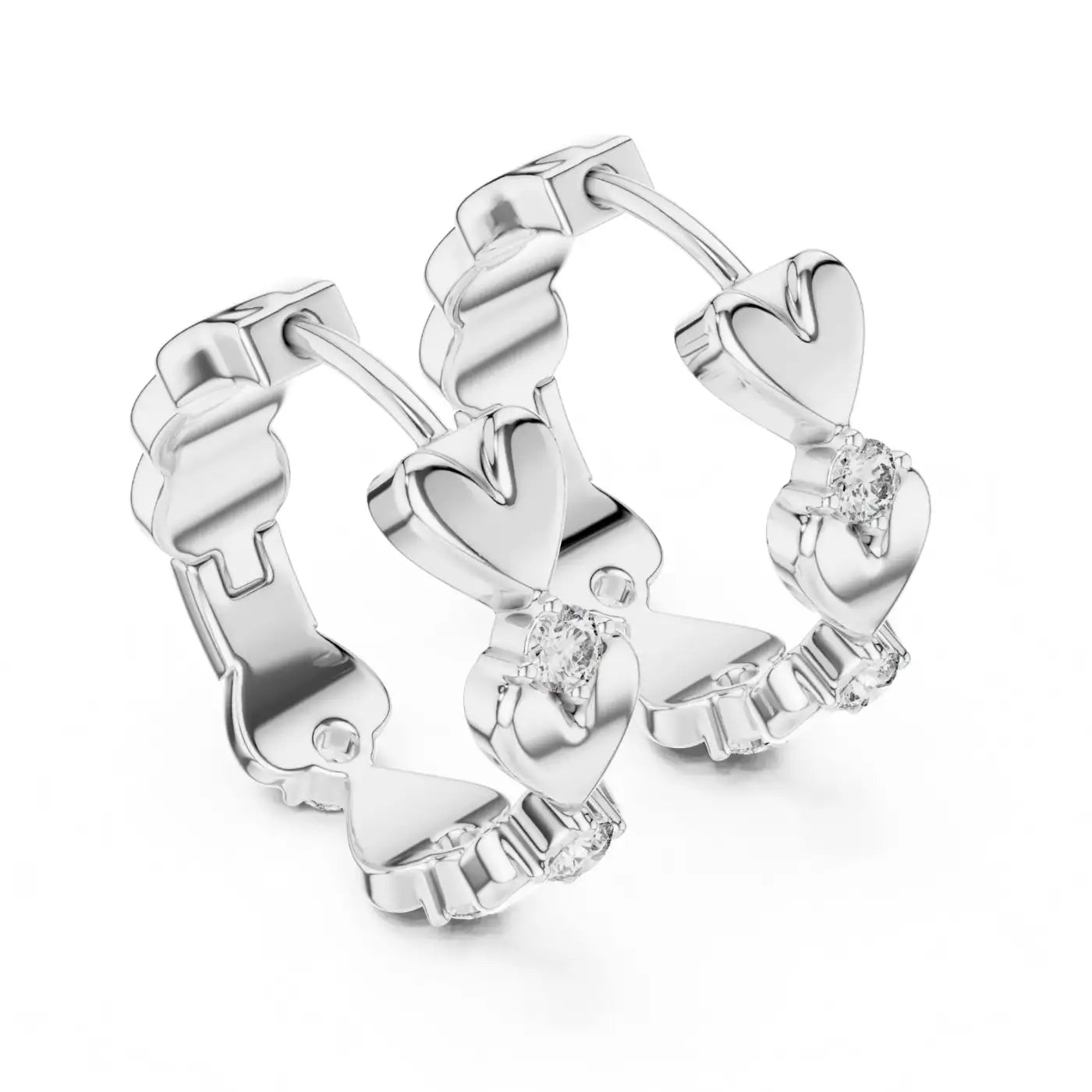 silver Classic Love Spark Design