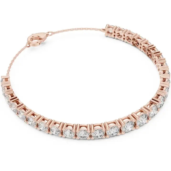 silver Diamond Tennis Bracelet