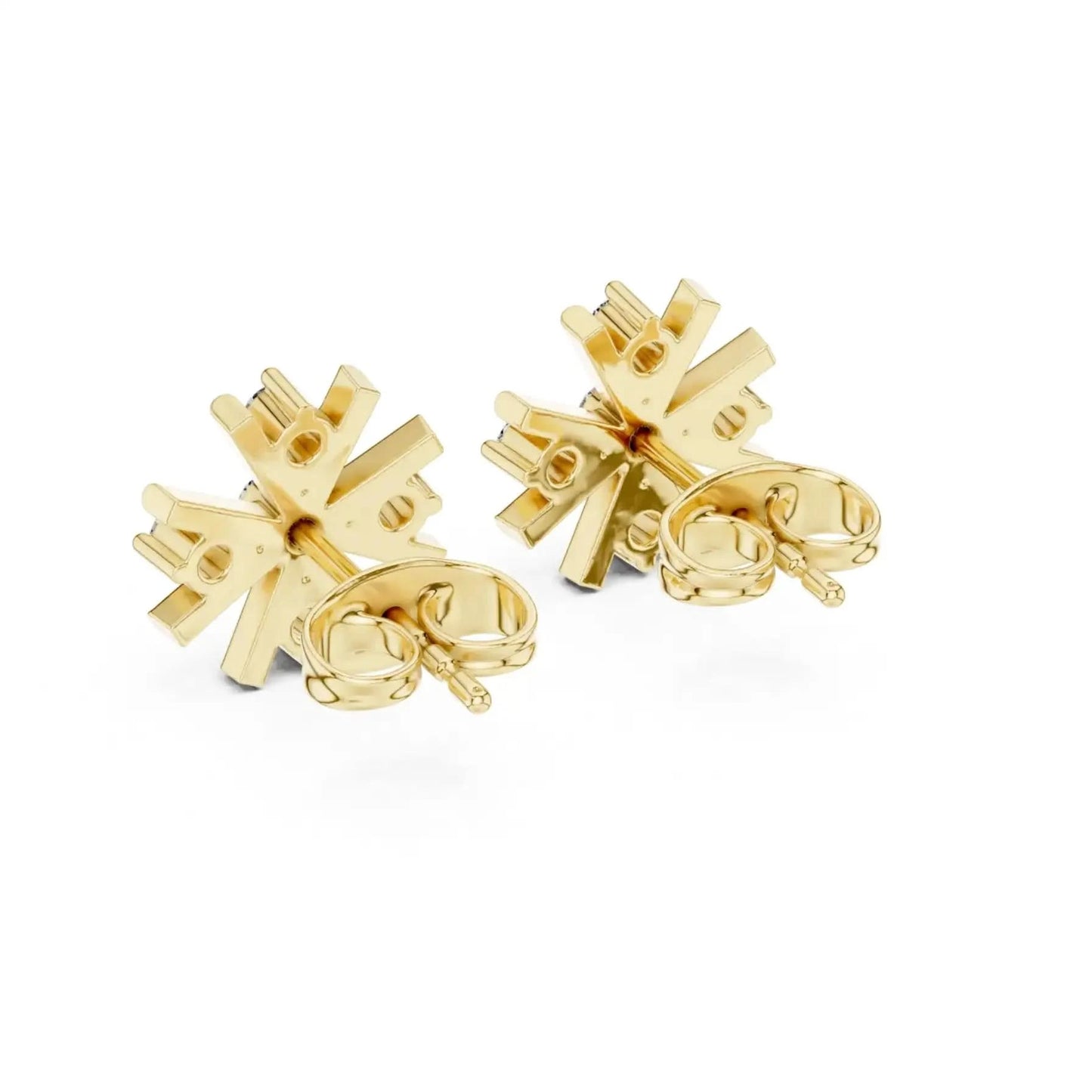 silver Radiant Bloom Studs