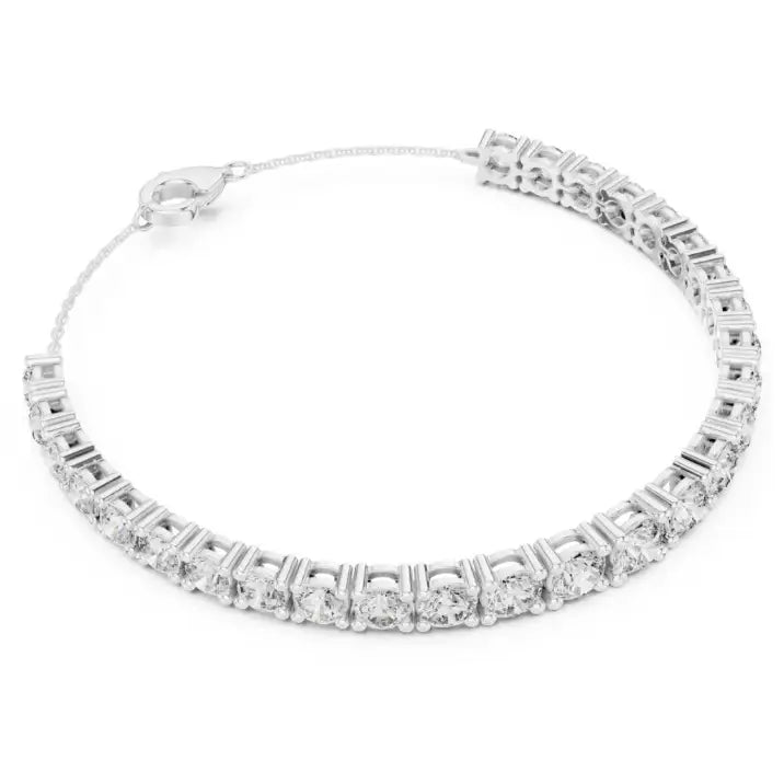 silver Diamond Tennis Bracelet