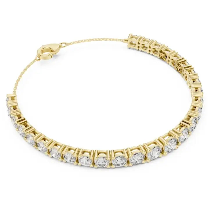silver Diamond Tennis Bracelet
