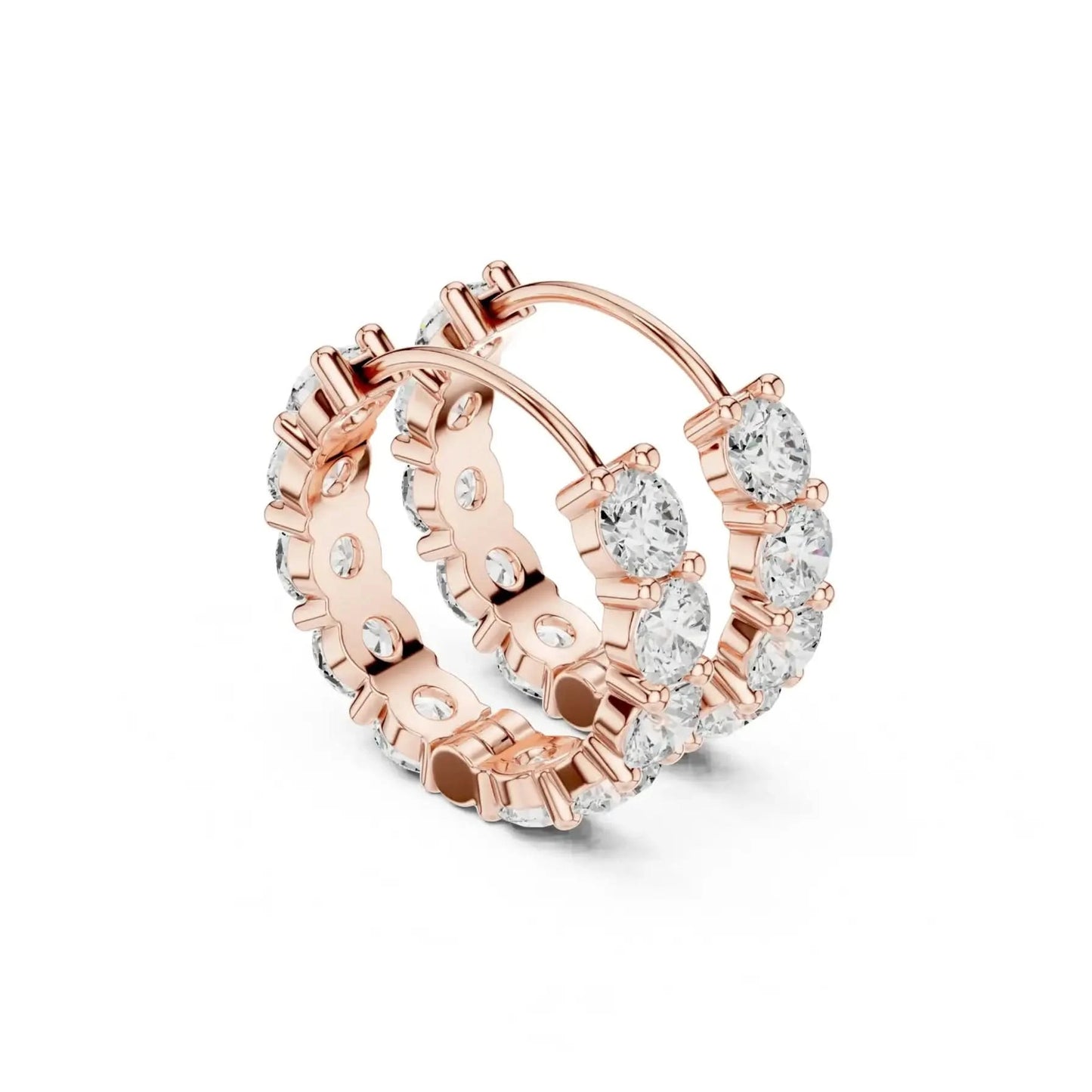 silver Round Diamond Bali