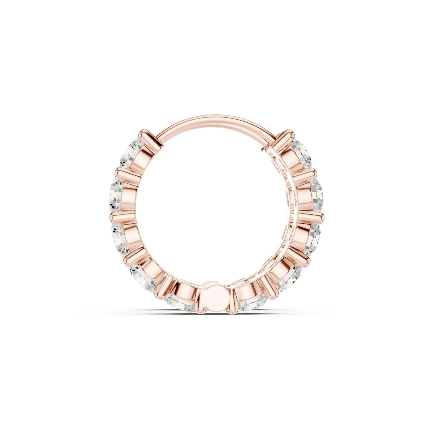 silver Round Diamond Bali