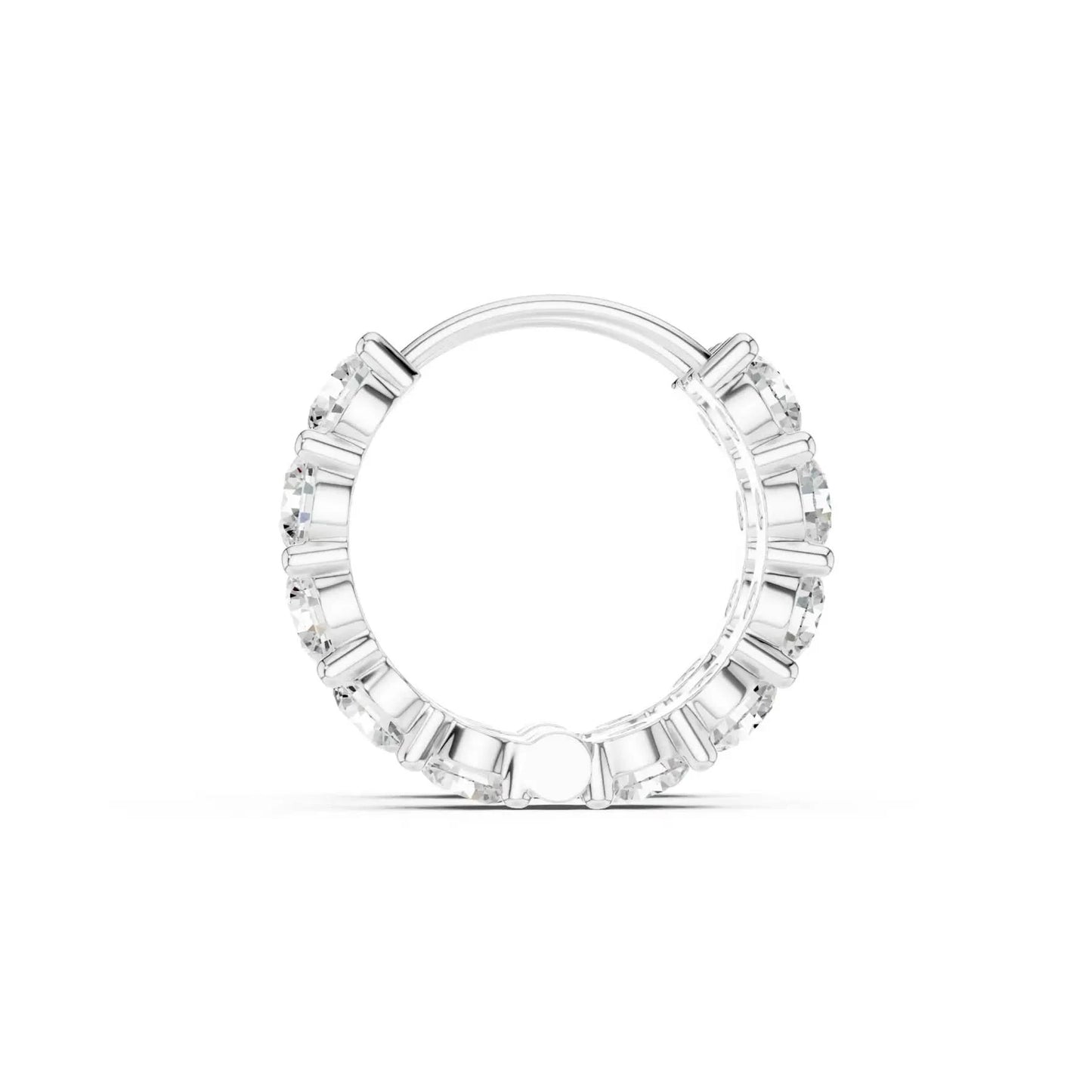 silver Round Diamond Bali