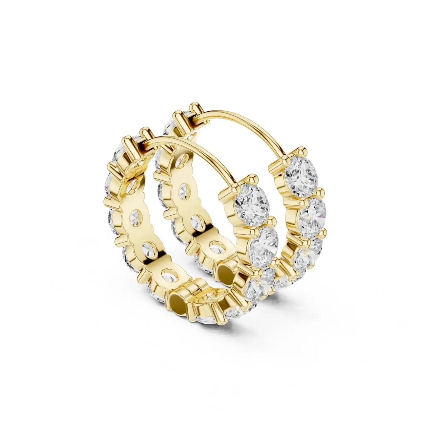 silver Round Diamond Bali