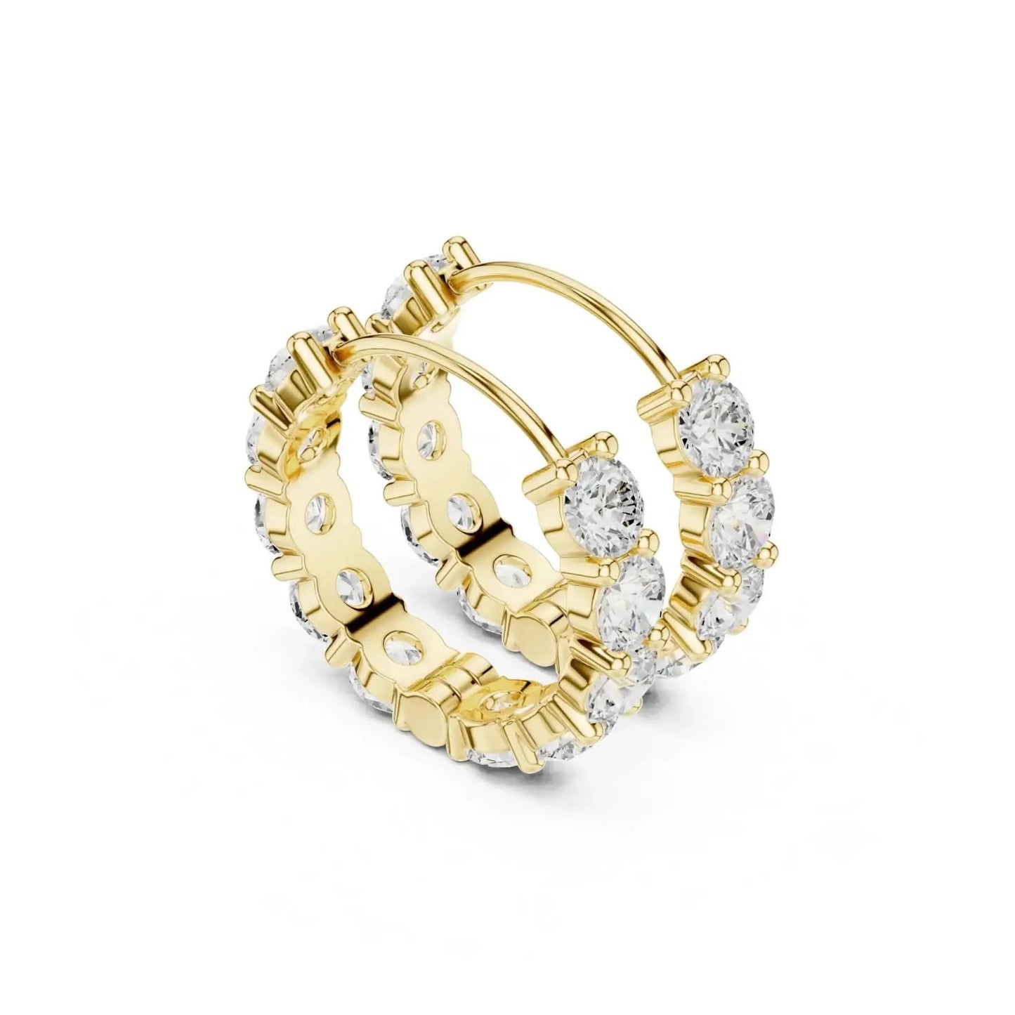 silver Round Diamond Bali