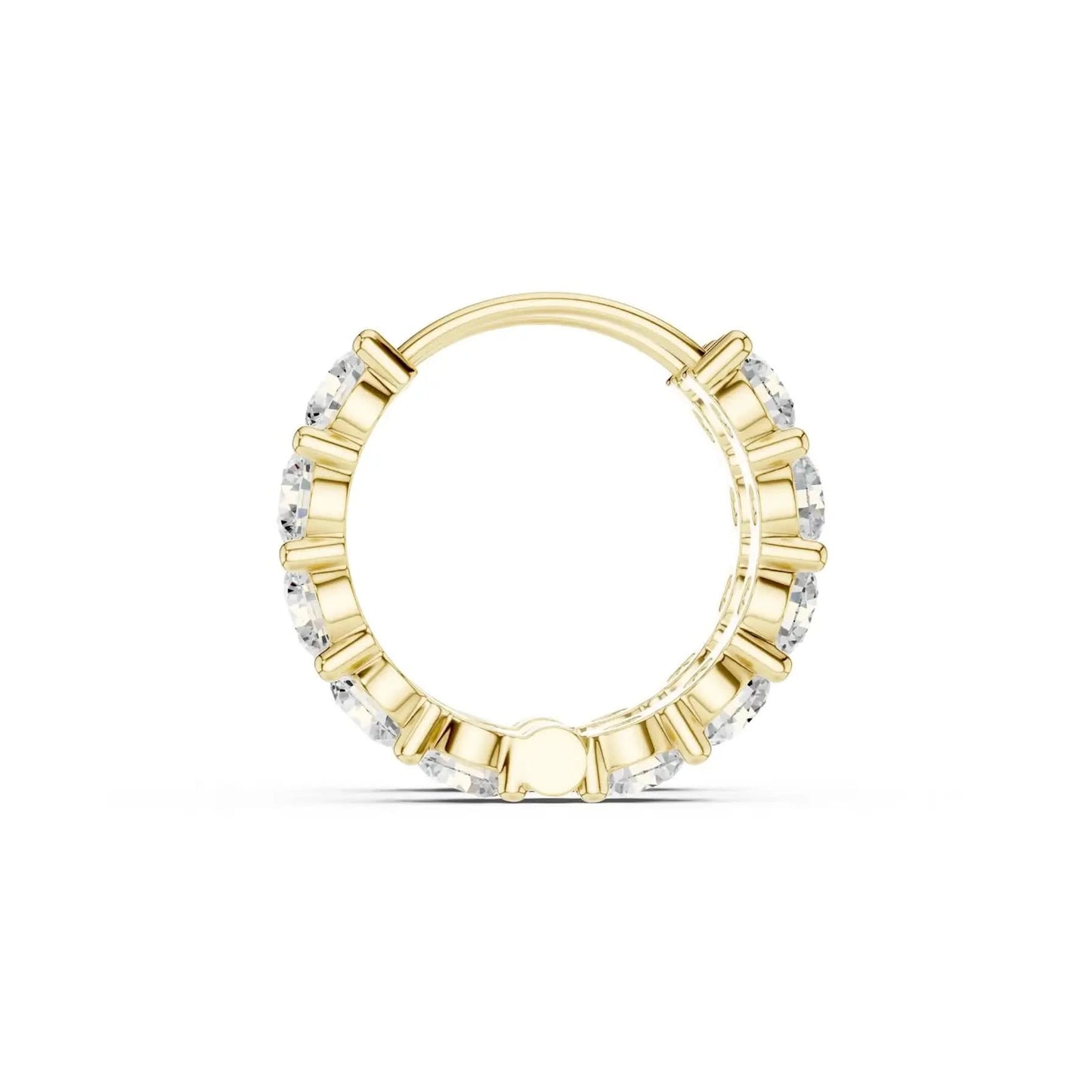 silver Round Diamond Bali