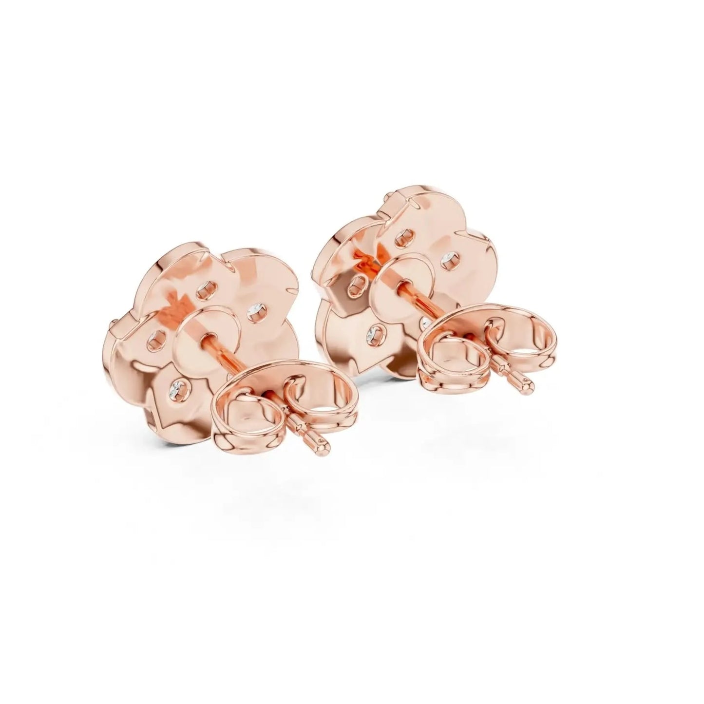 silver Classic Floral Spark Earrings