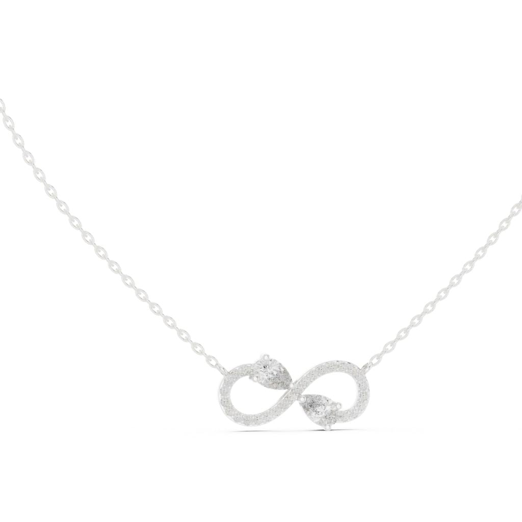 silver Infinity Sparkle Pendant