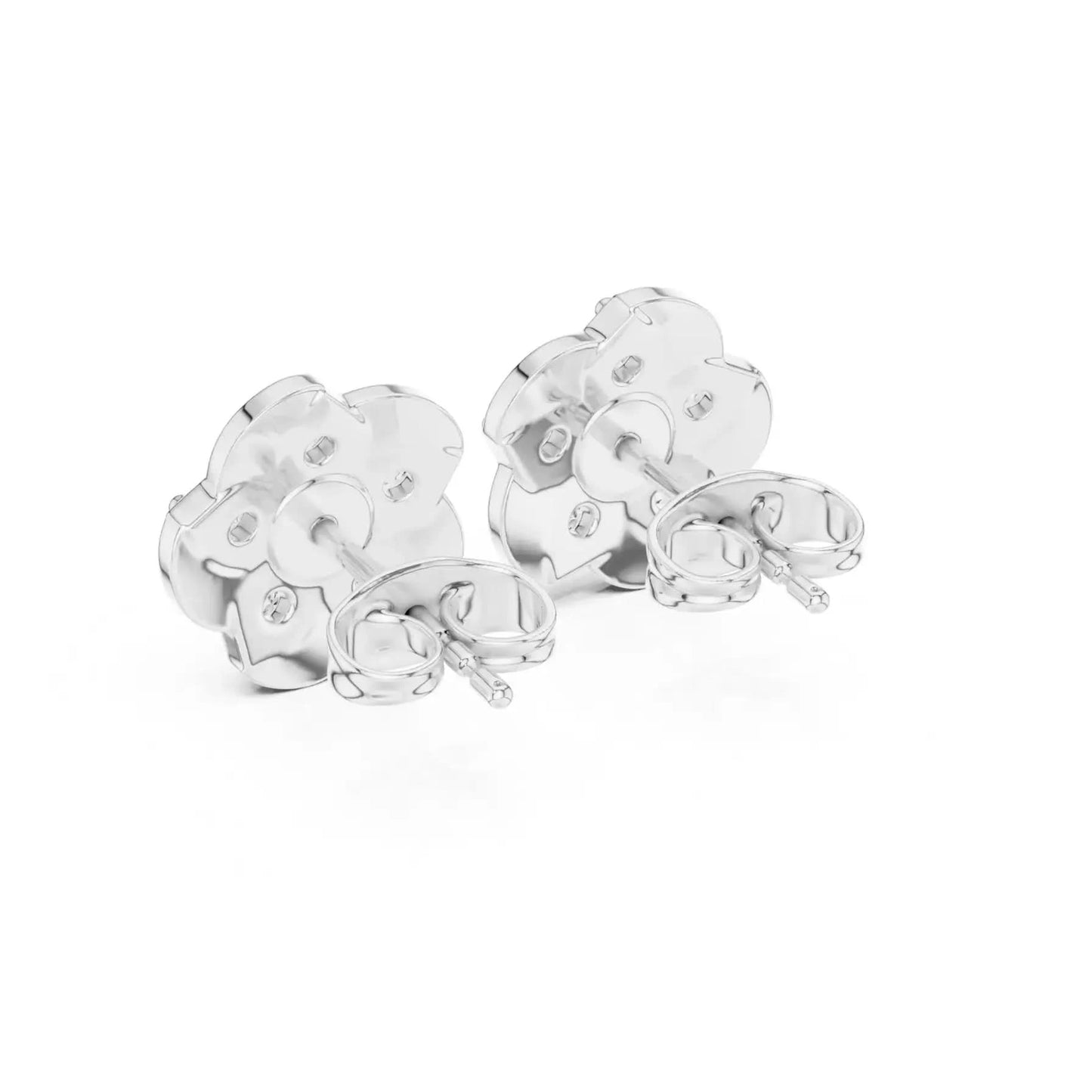silver Classic Floral Spark Earrings