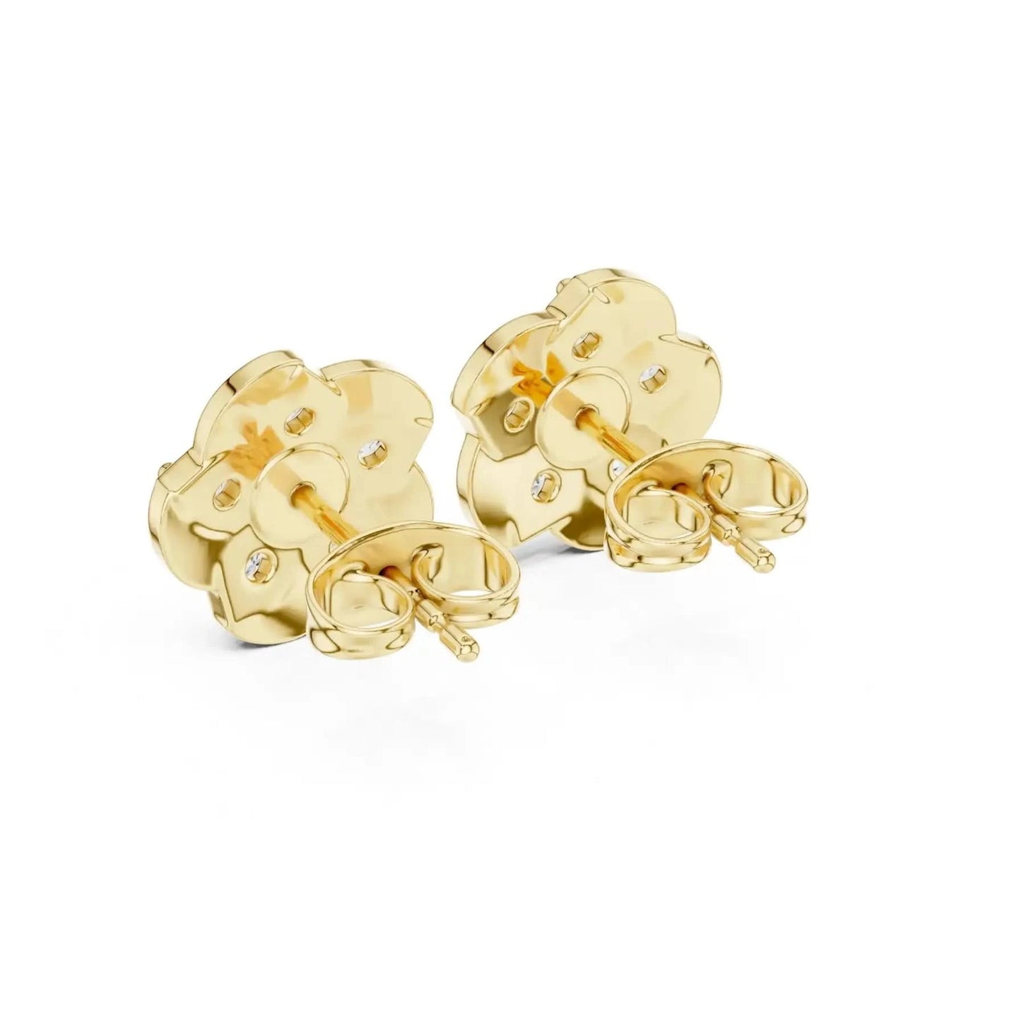 silver Classic Floral Spark Earrings