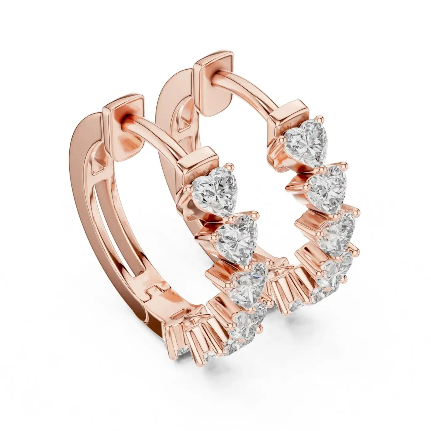 silver Love Shine Diamond Earrings
