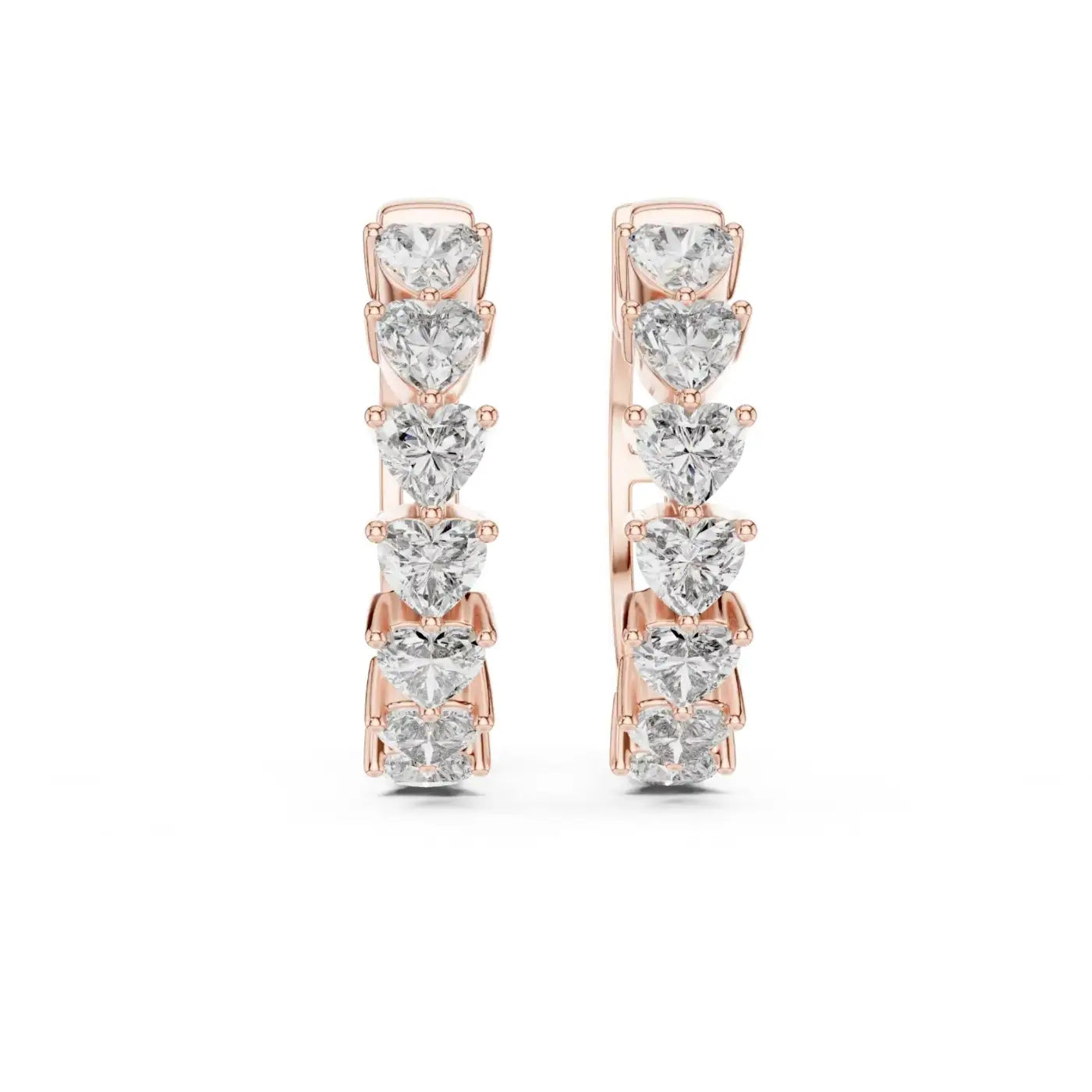 silver Love Shine Diamond Earrings