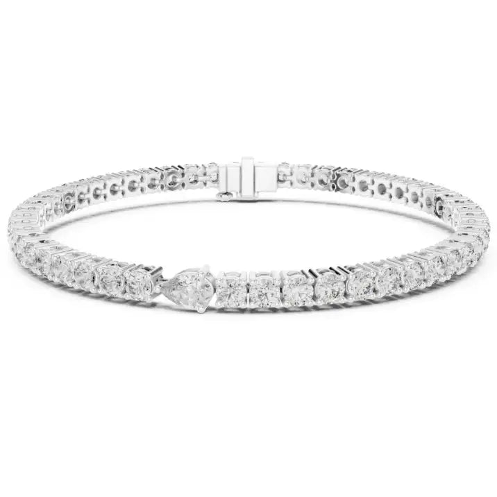silver Royal Sparkle Tennis Bracelet