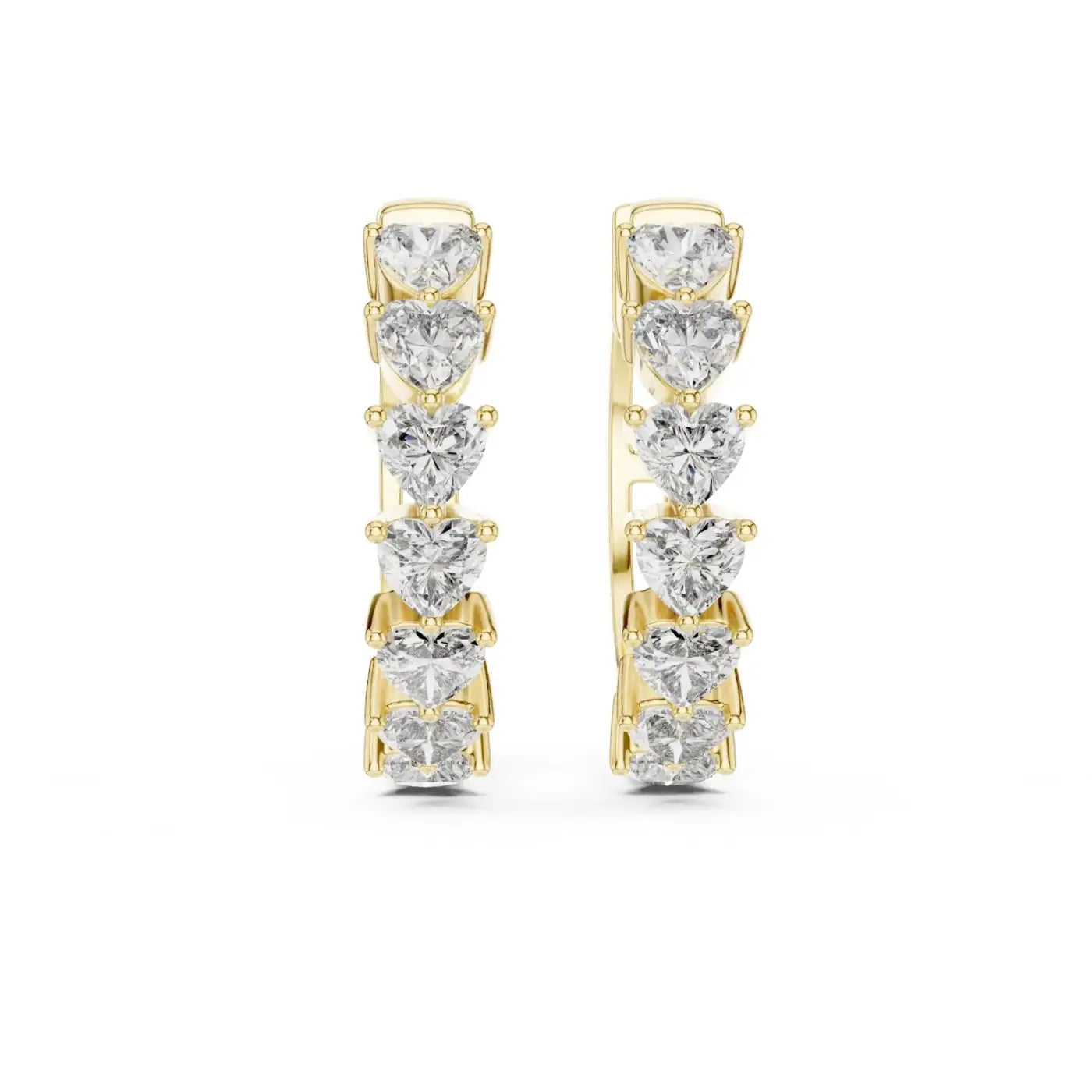 silver Love Shine Diamond Earrings